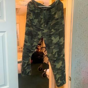 Camouflage jogger pants